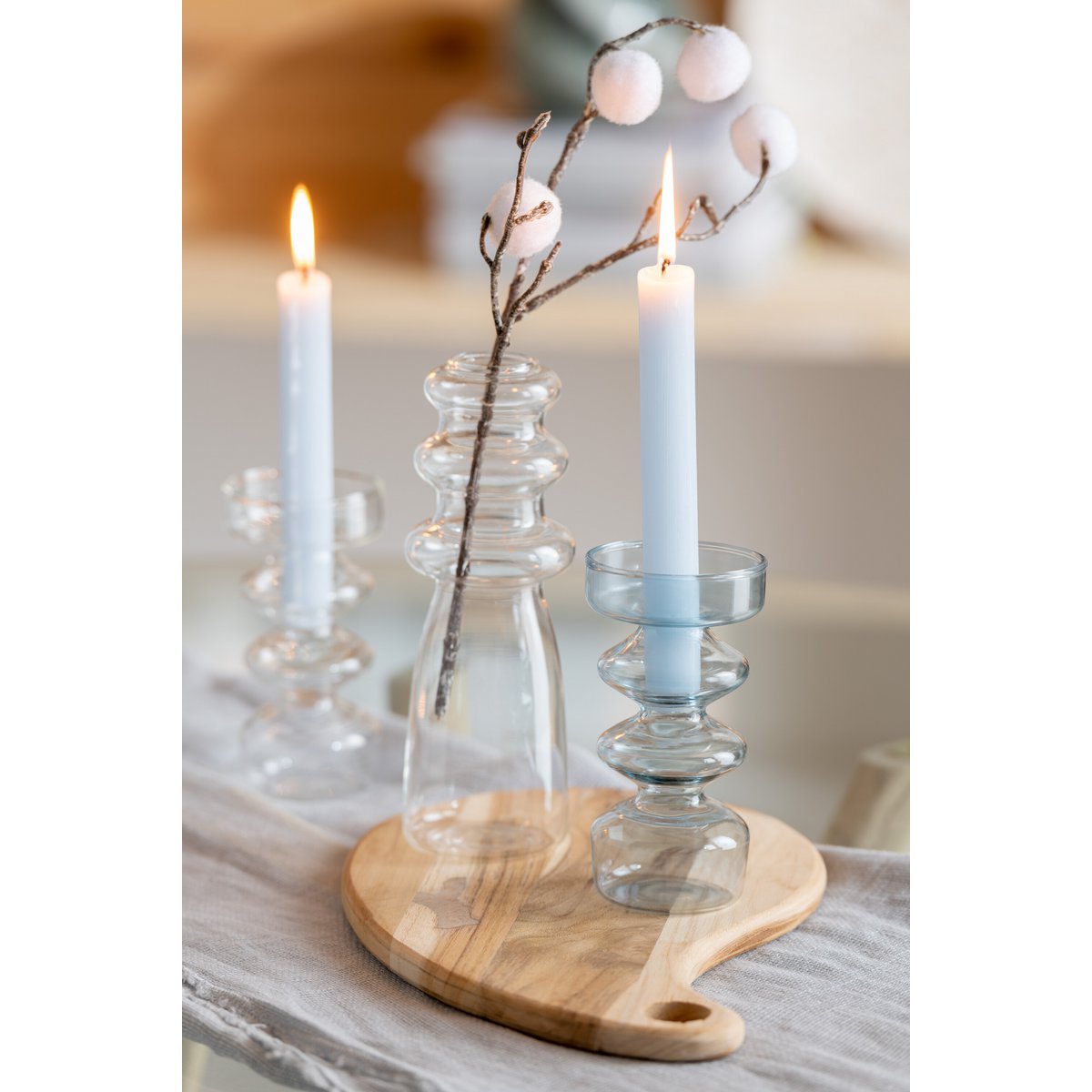 J-Line Terong Teak snijplank - hout - naturel - L