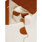 "Cream Circus" Linnen Slinger met Halve Manen