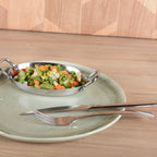 Mini mat ovale steelpan met twee rondes 15x10,9x2 cm