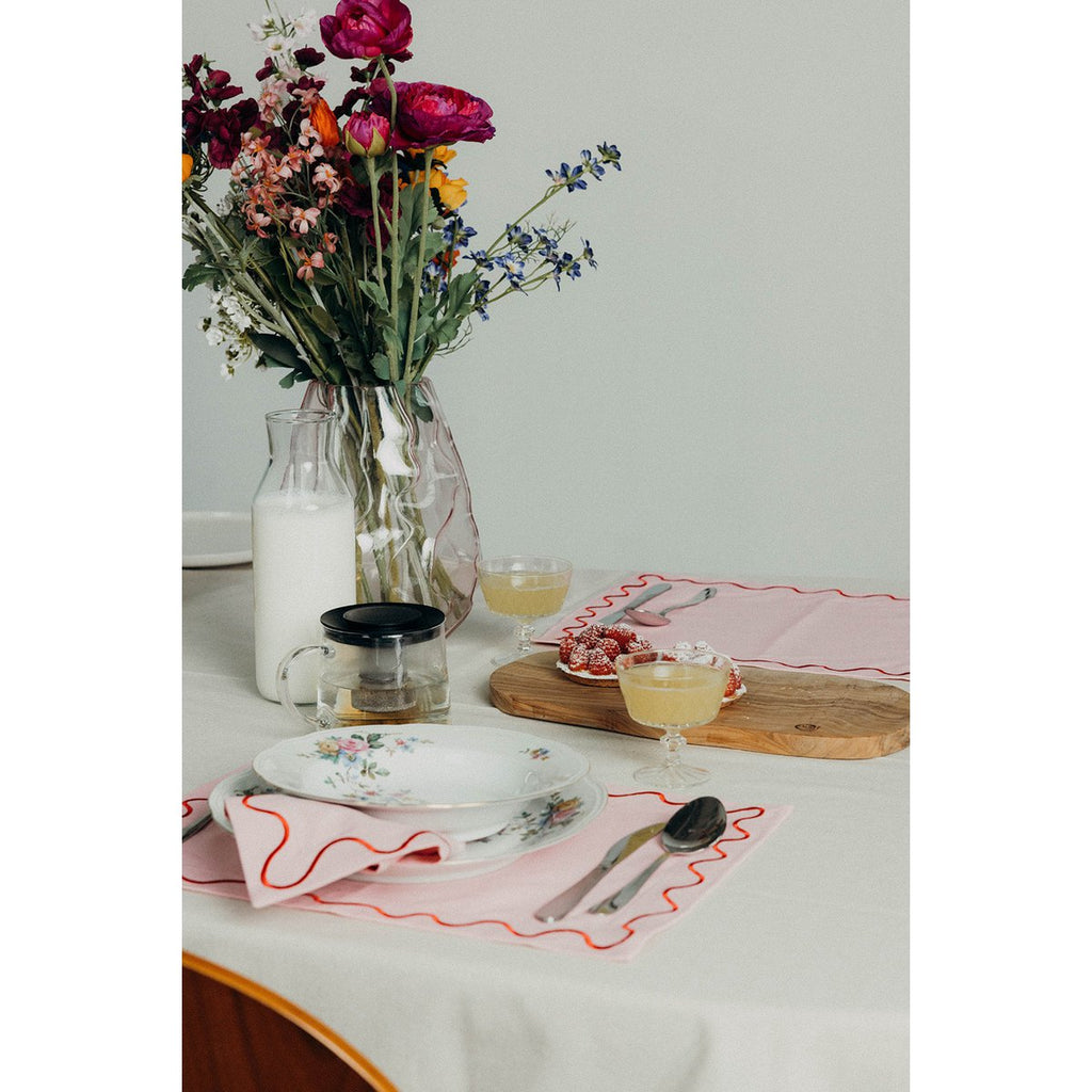 Maude Napkins with wave trim (Set of 2)