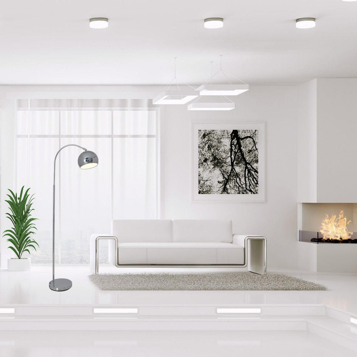 Retro Arc Floor Lamp