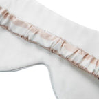 100% zijde ontspanningsslaapmasker-19 mm-bandjes op schaakbordpatronen-oversize