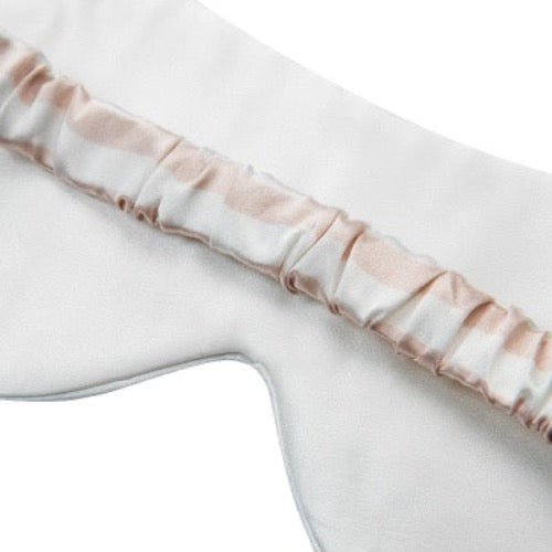 100% zijde ontspanningsslaapmasker-19 mm-bandjes op schaakbordpatronen-oversize