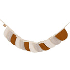 "Cream Circus" Linnen Slinger met Halve Manen