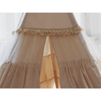 Set "Shabby Chic" tipi met ruches en bladmatten "White".