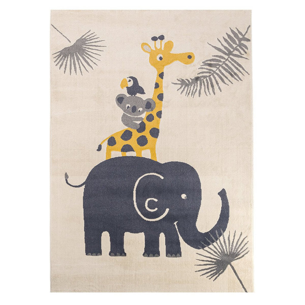 Ontwerp en zachte kindertapijt met spoel jungle haar