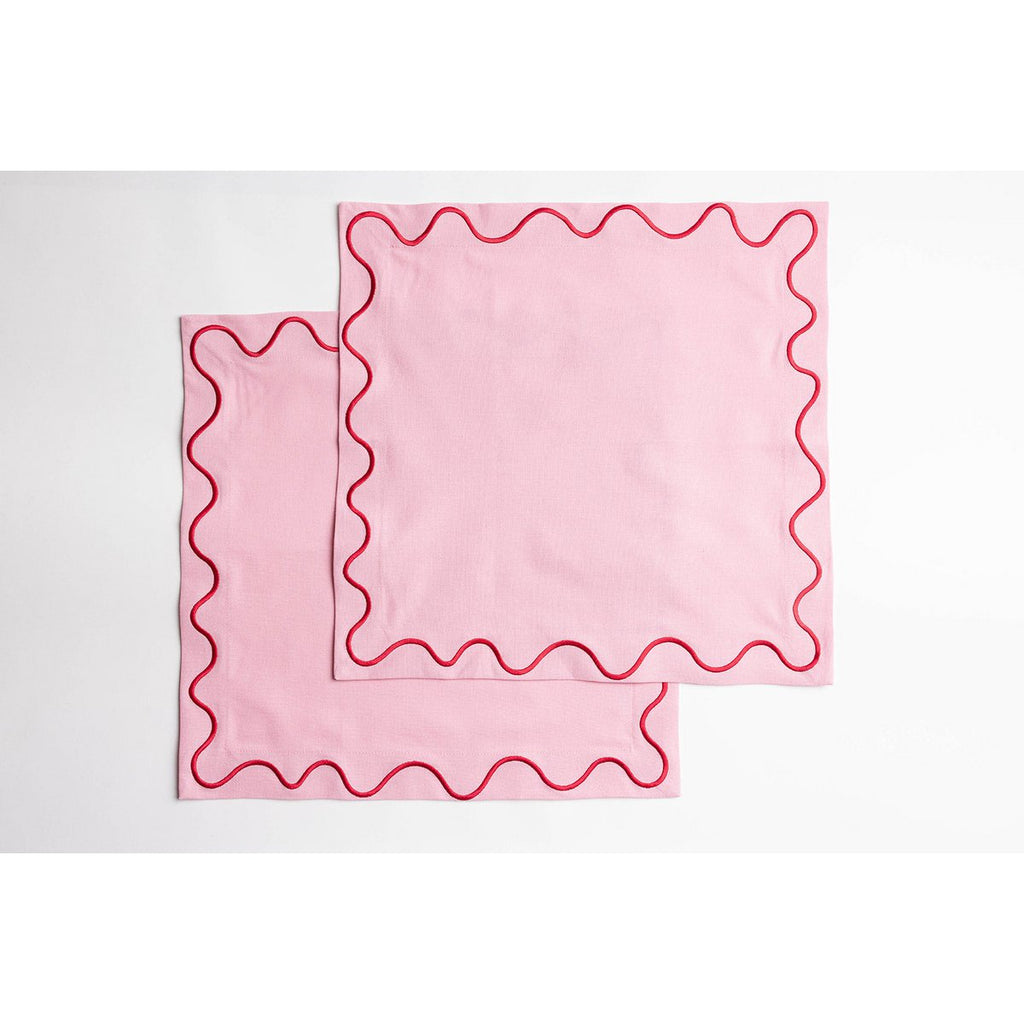 Maude Napkins with wave trim (Set of 2)