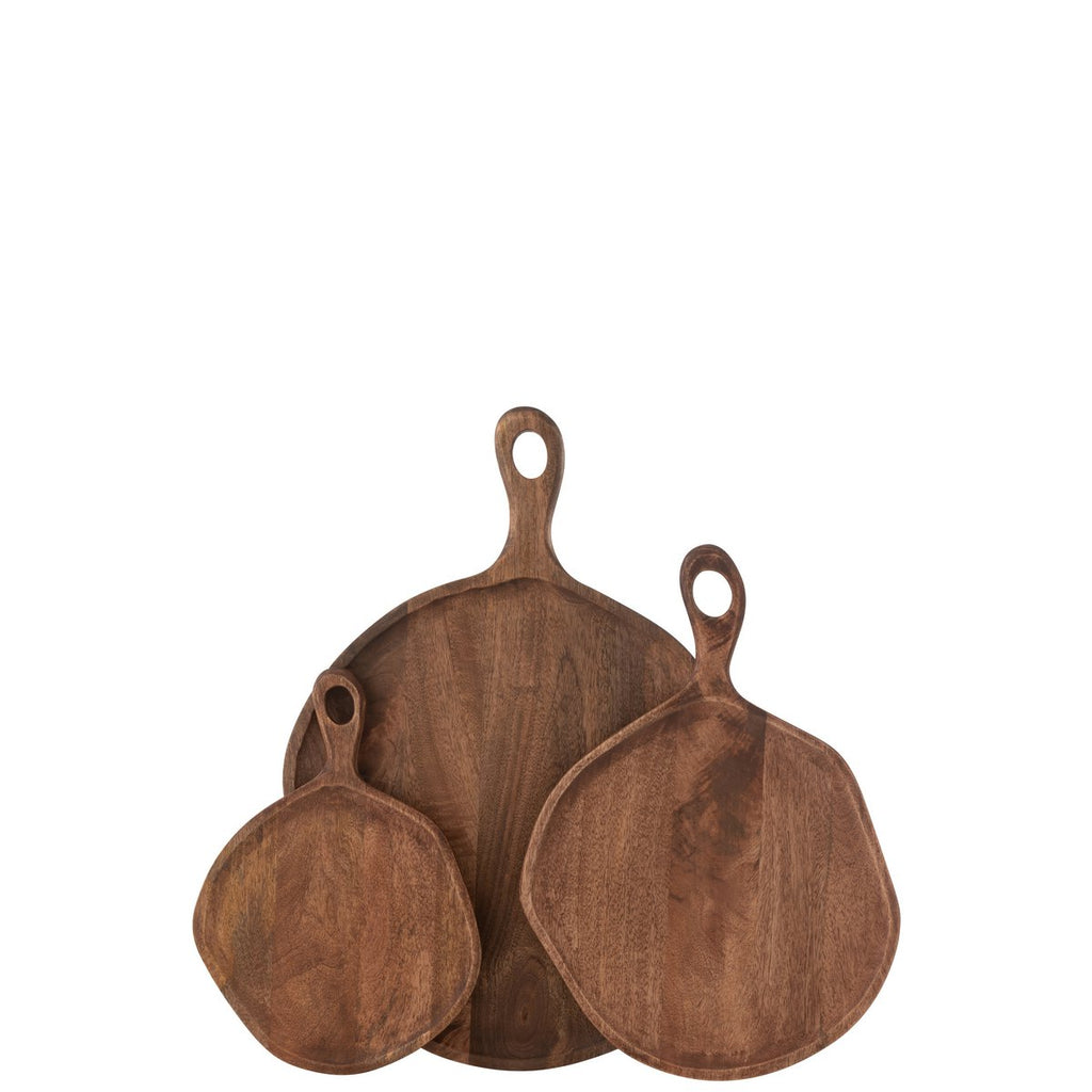 J-Line Snijplank Goa Mangohout Bruin Large