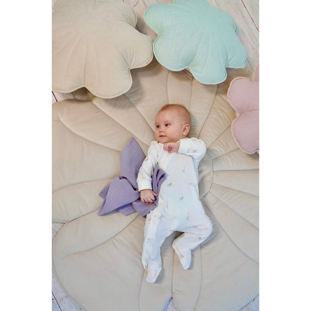 Fluwelen bloeimat "Crème yucca"