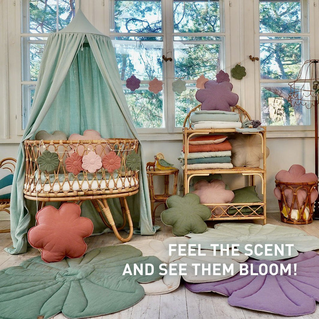 Fluwelen bloeimat "Crème yucca"