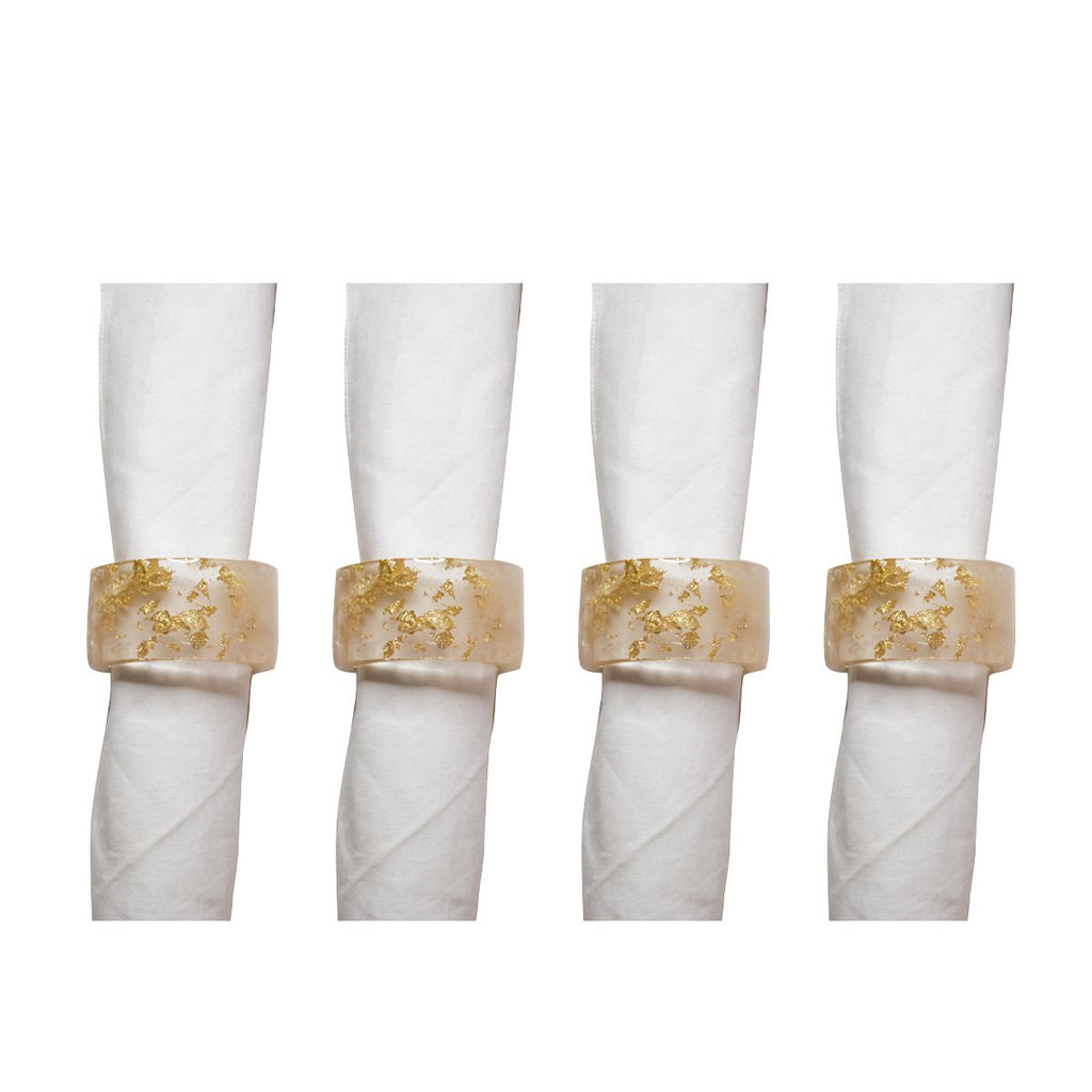 Set van 4 rondes van koekenpanhars handdoek