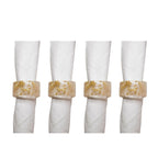 Set van 4 rondes van koekenpanhars handdoek