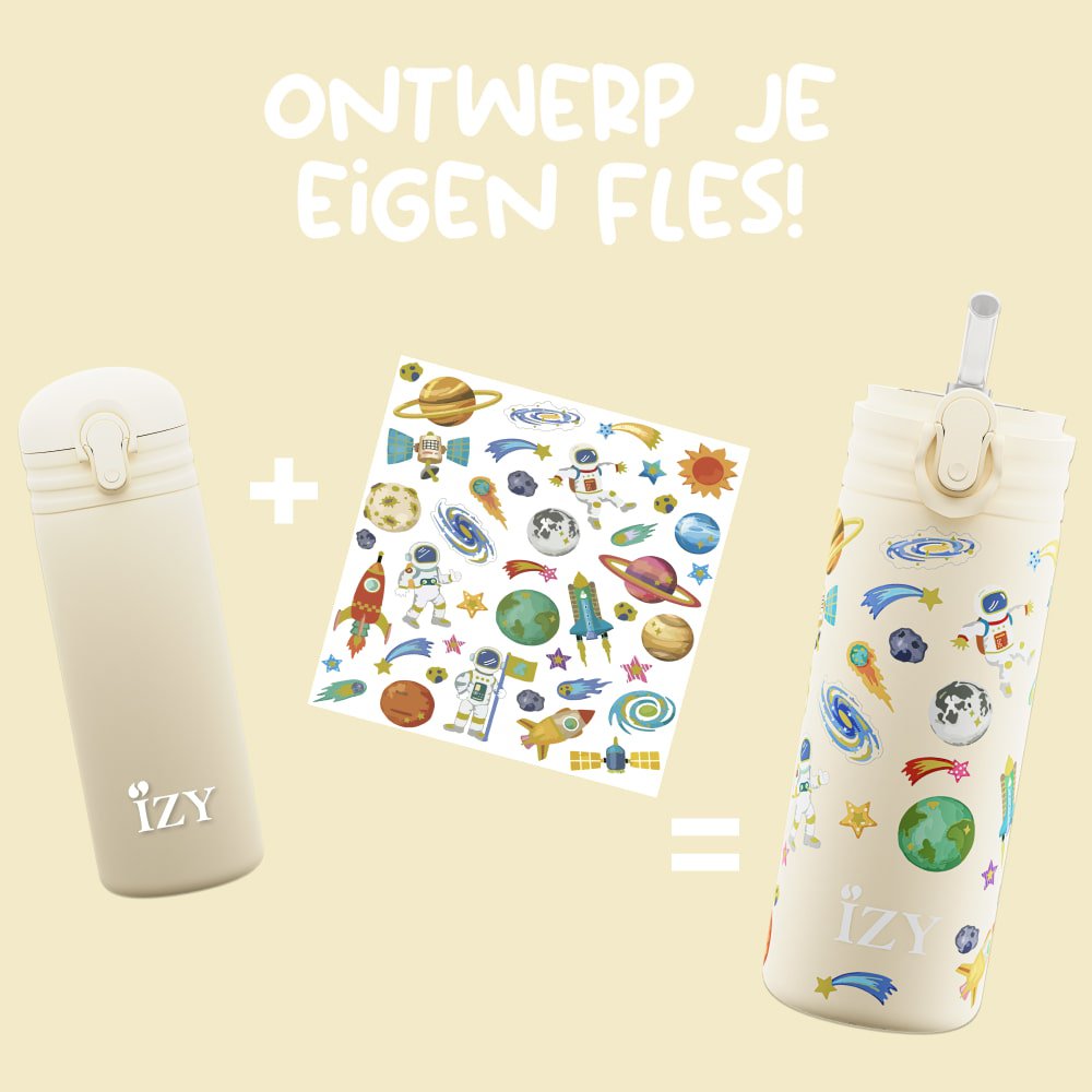 IZY Kids Yellow Space Thermos Bottle – 350ml