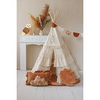 Boho Style Tipi Tent with Mat