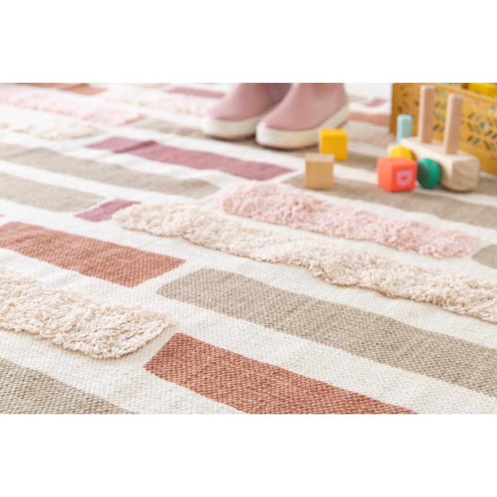 Kind Tapijt getuft in wasbaar katoen in de anouk -machine