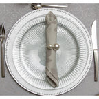 Set van 4 rondes van dubbele parelhanddoeken