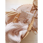 Zacht fluwelen kussen met ruche “Latte”