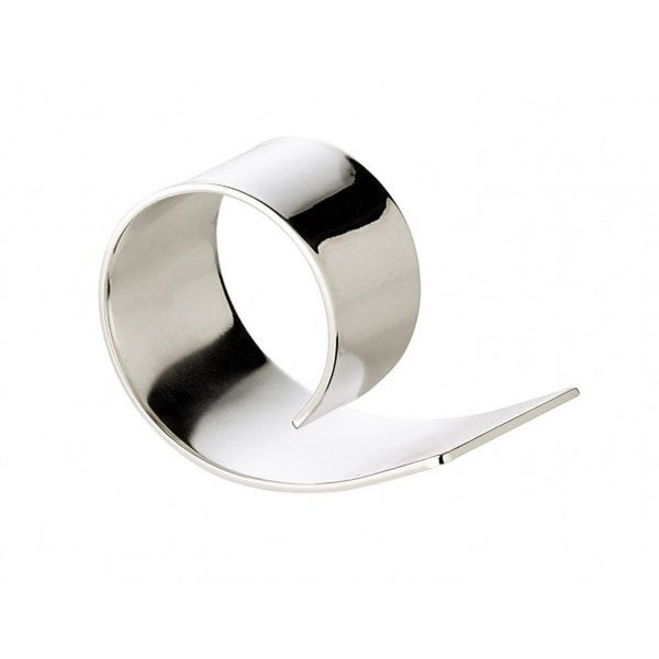 EDZARD set van 2 servetringen voluut, verzilverd, aanslagbestendig, lengte 6 cm, diameter 4 cm