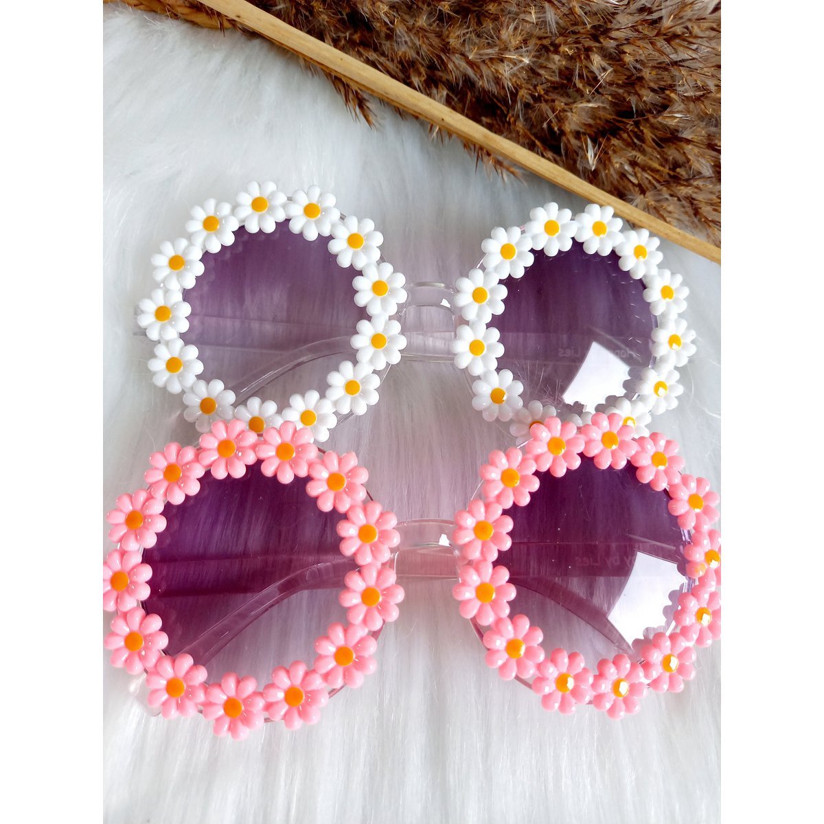 Zonnebril kids Madelief wit | kinderzonnebril