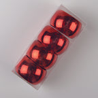 Set van 4 ronde van enkele rode handdoeken