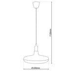 Green Retro-Modern Pendant Light ''UFO''