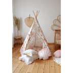 Tipi en mattenset "Flower power"