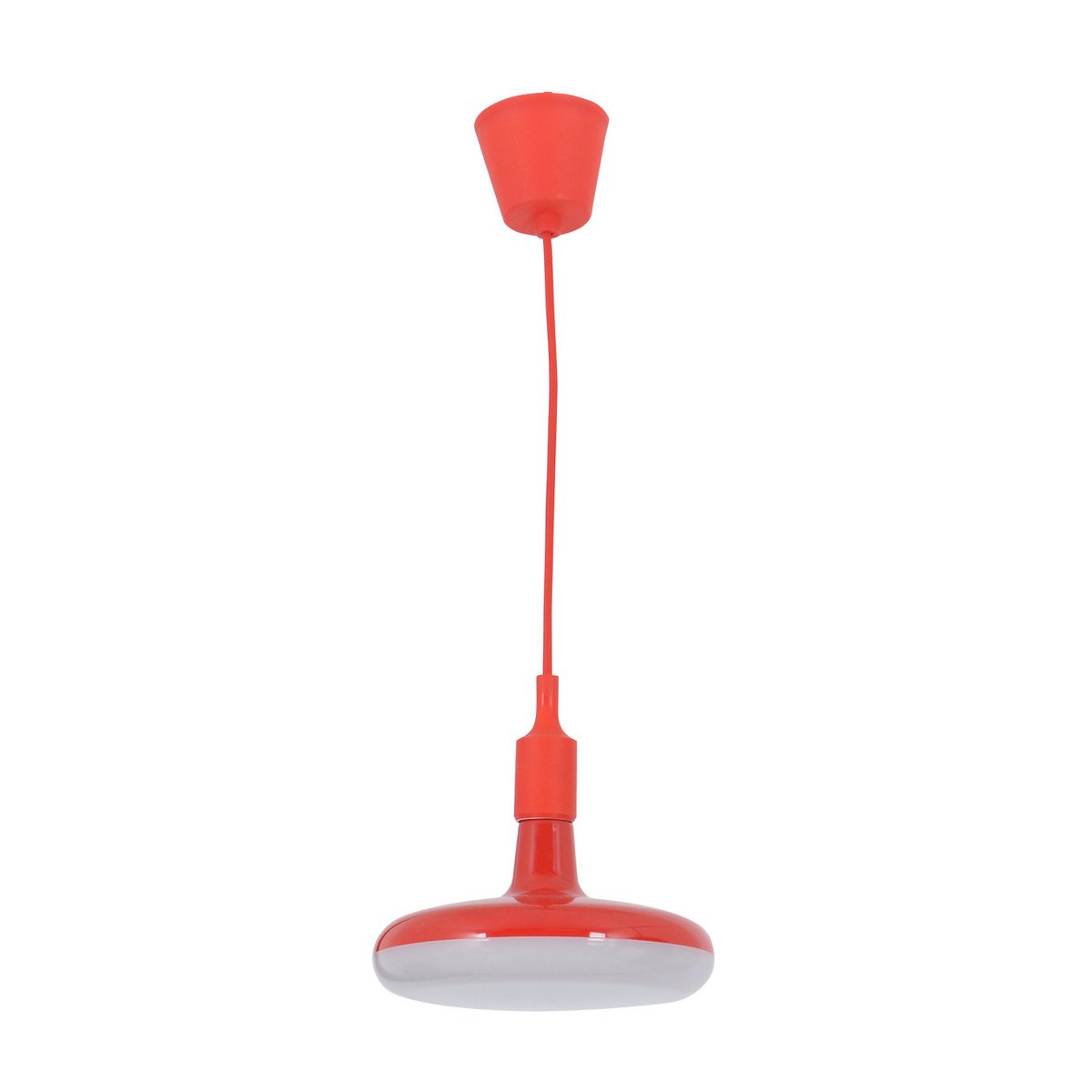 Red Retro-Modern Pendant Light ''UFO''