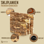 Cadeauset 3 Snijplanken Acacia