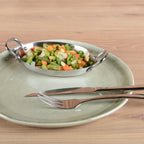 Mini mat ovale steelpan met twee rondes 15x10,9x2 cm