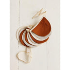 "Cream Circus" Linnen Slinger met Halve Manen