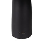 Draadloos tabletlicht "pilu", 16,5 cm hoog, boven Ø van 15 cm, metaal in zwart, wit plastic, geïntegreerde LED's, 280 lumen, dimbaar door aanraaksensor, warm wit wit