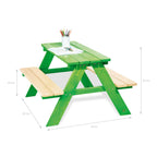 Picknickbank voor kinderen "Nicki For 4", Green