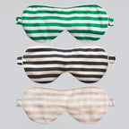 100% zijde ontspanningsslaapmasker-19 mm-bandjes op schaakbordpatronen-oversize