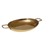 Gouden ovale steelpan 25x18,5x4cm