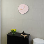 The Soft Pink Organic Wall Clock