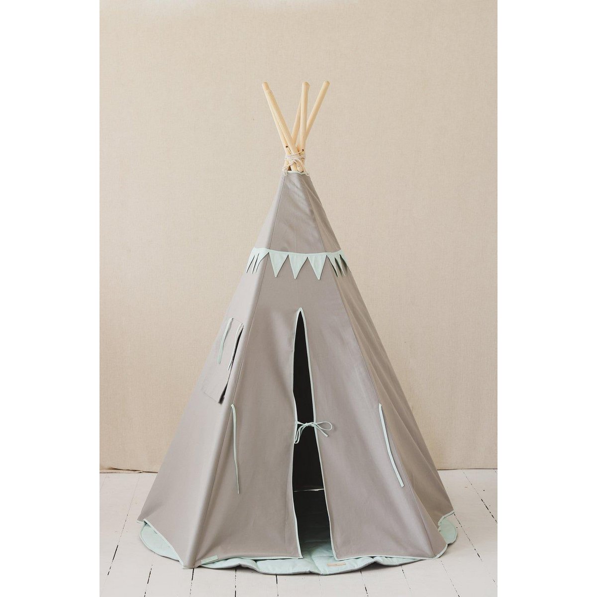 Tipi "Mint Love" met slinger en mattenset
