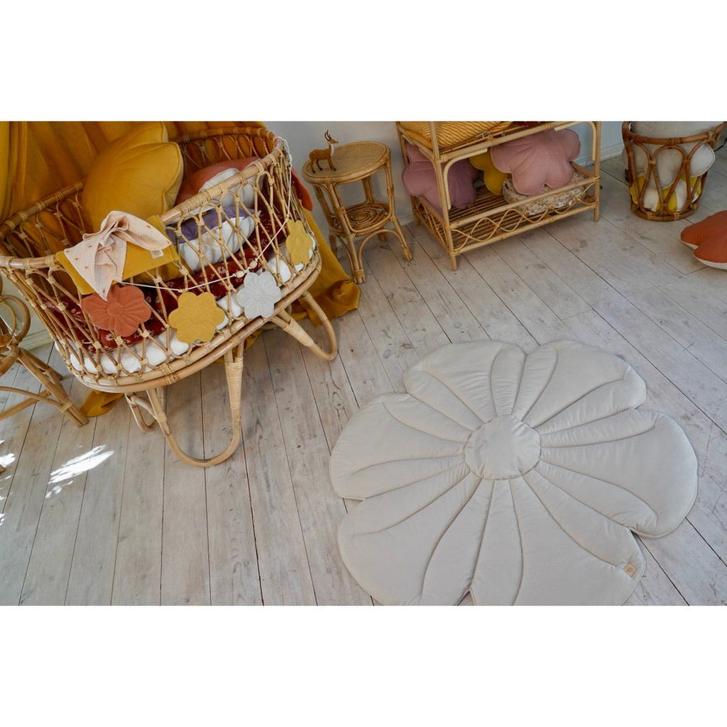 Fluwelen bloeimat "Crème yucca"