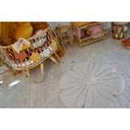 Fluwelen bloeimat "Crème yucca"