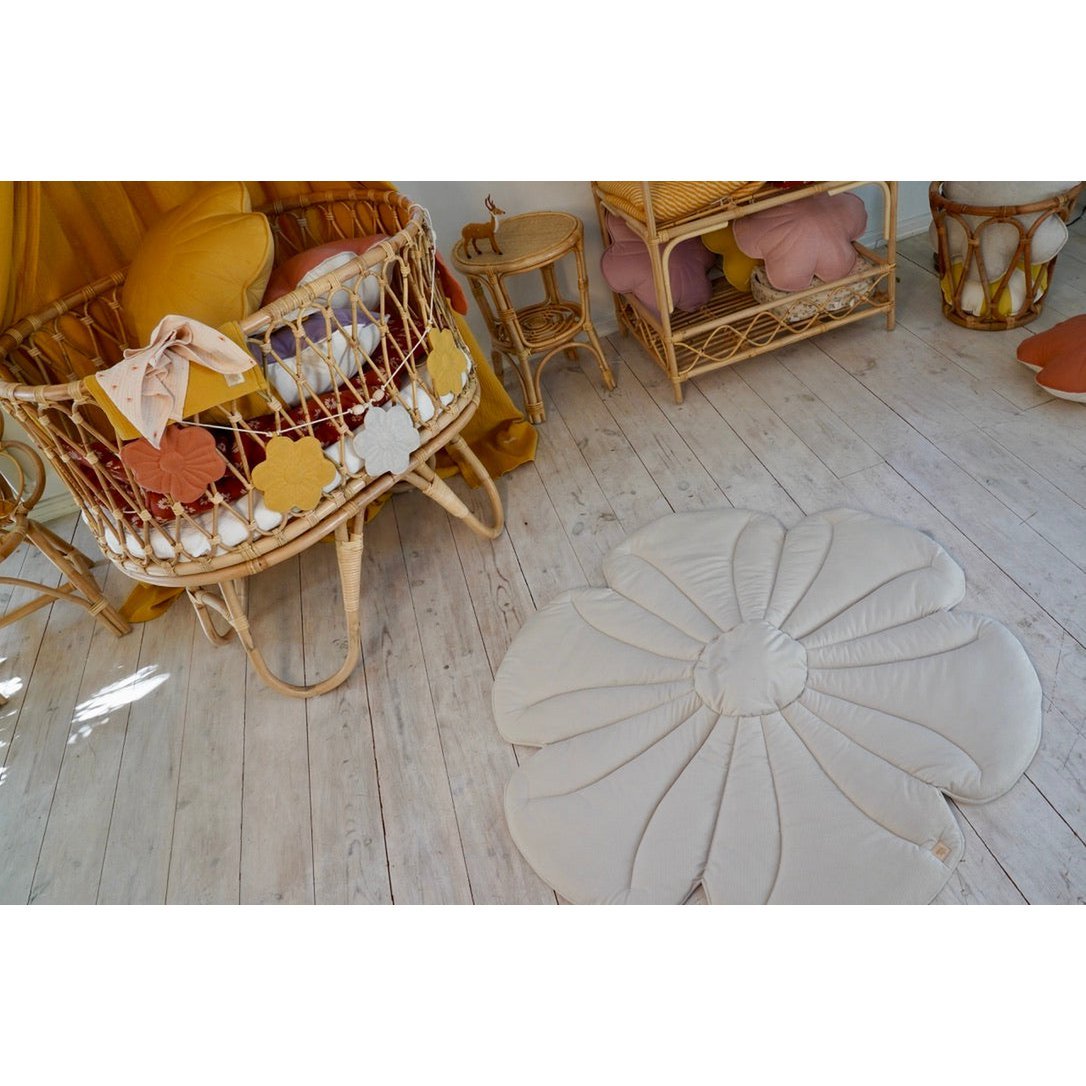 Fluwelen bloeimat "Crème yucca"