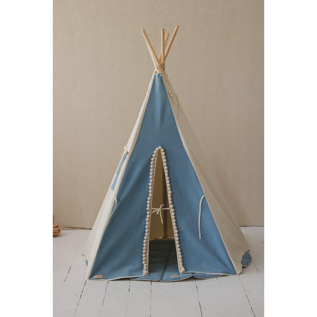 Tipi-tent "Jeans" met pompons