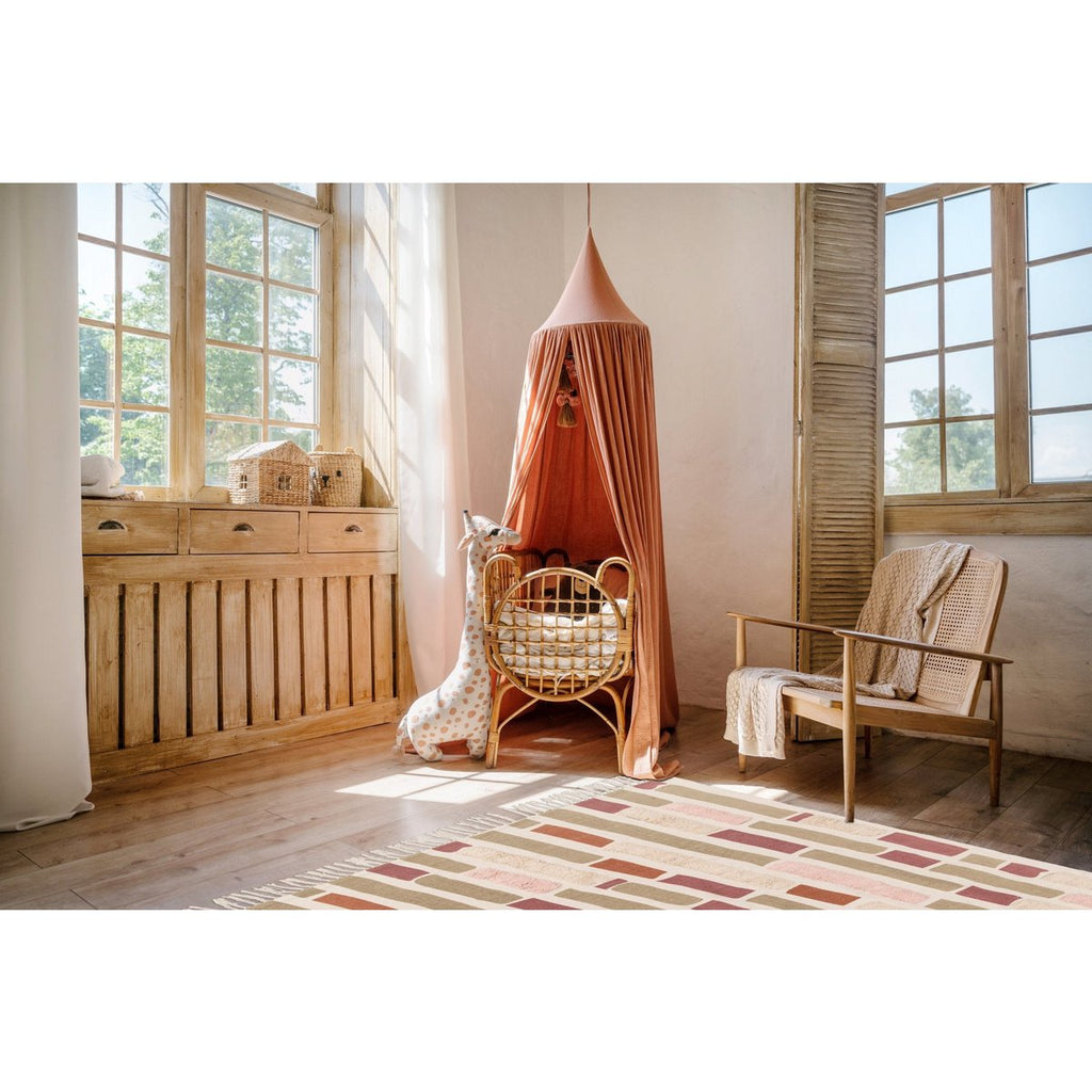 Kind Tapijt getuft in wasbaar katoen in de anouk -machine